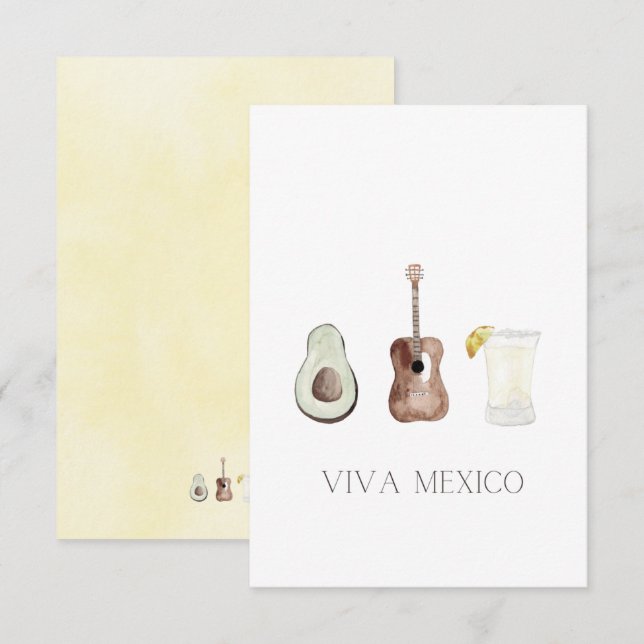 Invitation Viva Mexico  (Devant / Derrière)