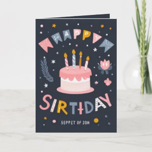 Invitation voeux d'anniversaire joyeux