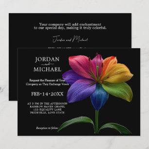 Invitation 🌈 Vœux Technicolor Mariage