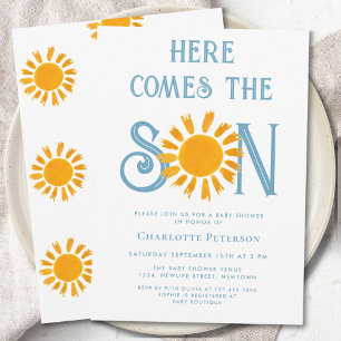 Invitation Voici le Baby shower du fils