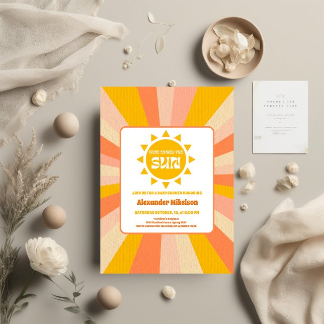 Invitation Voici Le Baby shower Fils (Créateur téléchargé)