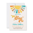 Voici le Baby shower Son Retro Sun Boy