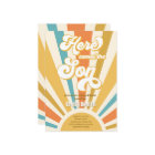 Voici Le Baby shower Son Retro Sunshine Boy