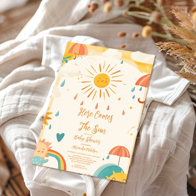 Invitation Voici le Son Jaune soleil (Créateur téléchargé)