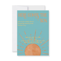 Voici l'invitation du baby shower fils
