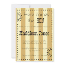 Voici l'invitation du baby shower SON
