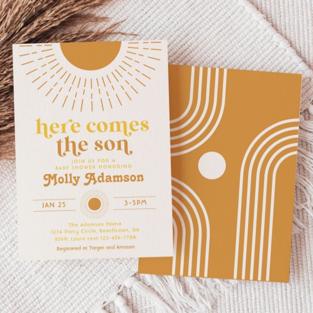Invitation Voici l'invitation du Baby shower Son Boy (Créateur téléchargé)
