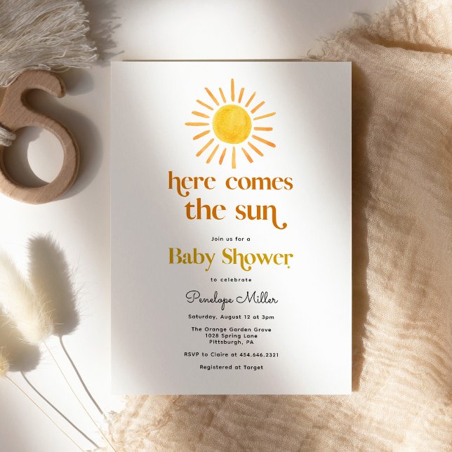 Invitation Voici l'invitation du Baby shower Sun Boy (Créateur téléchargé)
