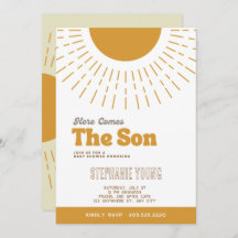 Voici L'Invitation Du Fils Baby shower