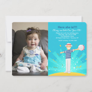Invitation Voici L'Invitation Photo Enfant ou Fille Anniversa