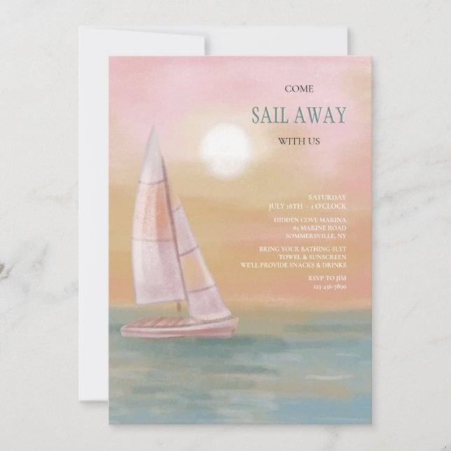 Invitation Voile (Devant)