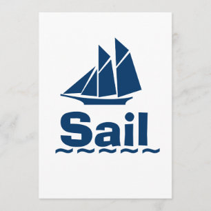 Invitation Voile bleue