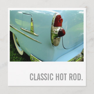 Invitation Voiture Lover 75e anniversaire - Hot Rod