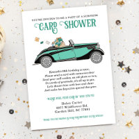 Voiture Vintage Surprise Douche par la poste Anniv