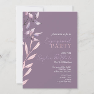 Invitation Volet violet rose et violet