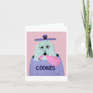 Invitation Voleur de biscuits Caniche 