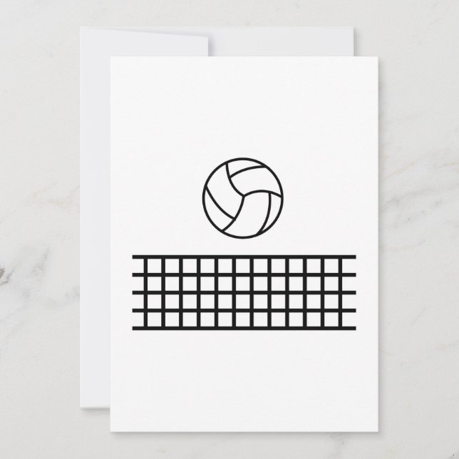 Invitation Volleyball (Devant)
