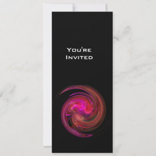 Invitation VORTEX clair rose vif violet violet violet noir