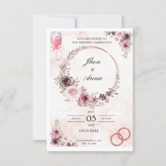 Invitation Vos Bien-Aimés à Votre Mariage