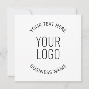 Invitation Votre logo d'entreprise et message personnalisable