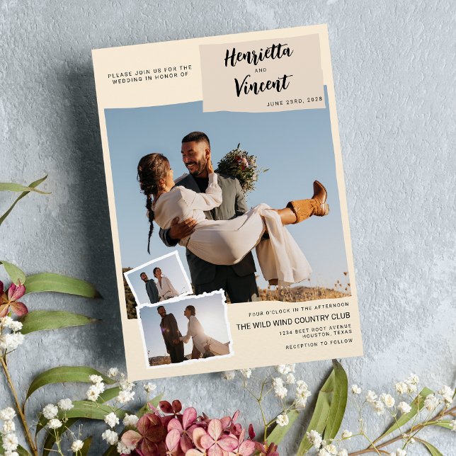 Invitation Votre moment, votre design - Mariage personnalisé (Your Moment, Your Design - Personalized Wedding)