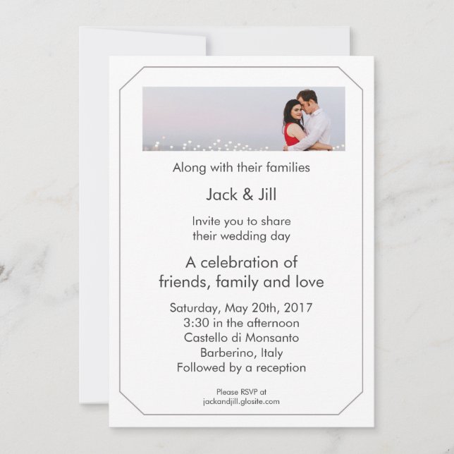 Invitation Votre Photo 5x7 (Devant)