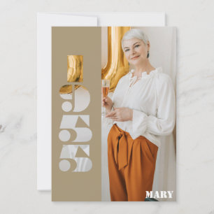 Invitation Votre photo née en 1955 70e anniversaire Invitatio