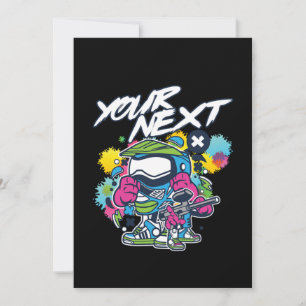 Invitation Votre prochain marqueur de jeu de paintball pour j