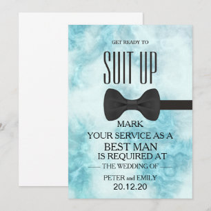 Invitation Votre service comme meilleur homme
