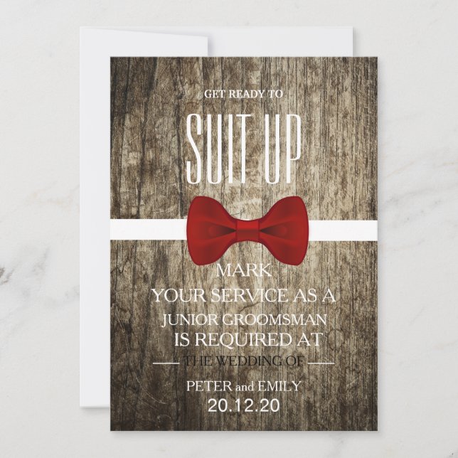 Invitation Votre service en tant que grand gardien (Devant)