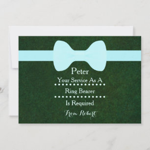 Invitation Votre service en tant que porte-bagues Noir Chalkb
