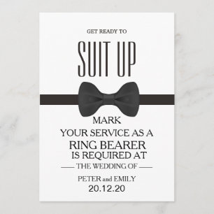 Invitation Votre service en tant que PORTEUR DE RING