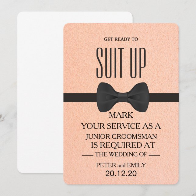 Invitation Votre service en tant qu'entreprise (Devant / Derrière)