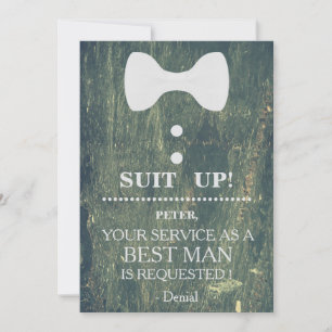 Invitation Votre service en tant qu'homme