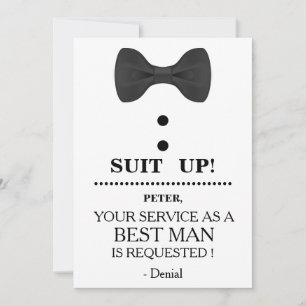 Invitation Votre service en tant qu'homme
