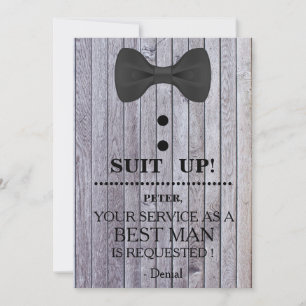 Invitation Votre service en tant qu'homme