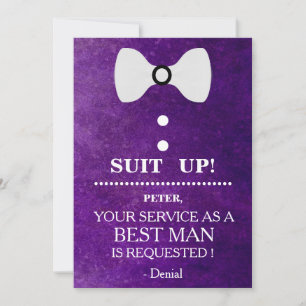 Invitation Votre service en tant qu'homme