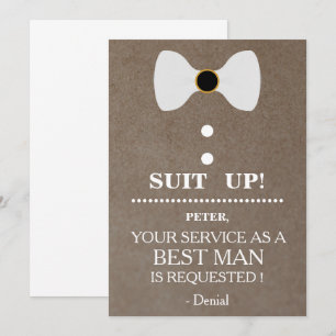 Invitation Votre service en tant qu'homme