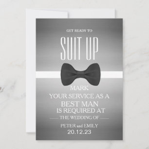 Invitation Votre service en tant qu'invitation Best Man