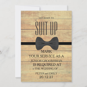 Invitation Votre service en tant qu'invitation de Groomsman