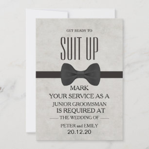 Invitation Votre service en tant qu'invitation de Groomsman