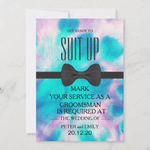 Invitation Votre service en tant qu'invitation de Groomsman