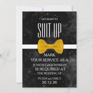 Invitation Votre service en tant qu'invitation de Groomsman