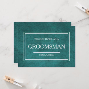 Invitation Votre service est demandé comme Groomsman