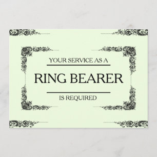 Invitation Votre service est demandé comme porteur