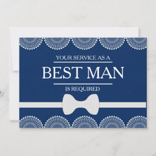 Invitation Votre service est demandé en tant que meilleur hom