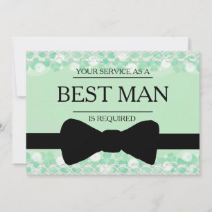 Invitation Votre service est demandé en tant que meilleur hom