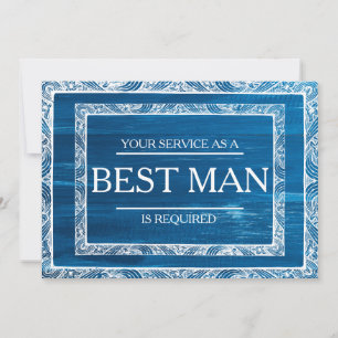 Invitation Votre service est demandé en tant que meilleur hom