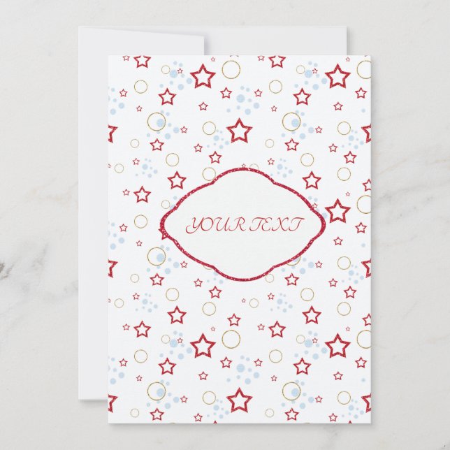 Invitation Votre texte, personnalisé (Devant)