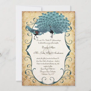 Invitation Vous Choisissez Couleur Arrière - plan -Damask Pea
